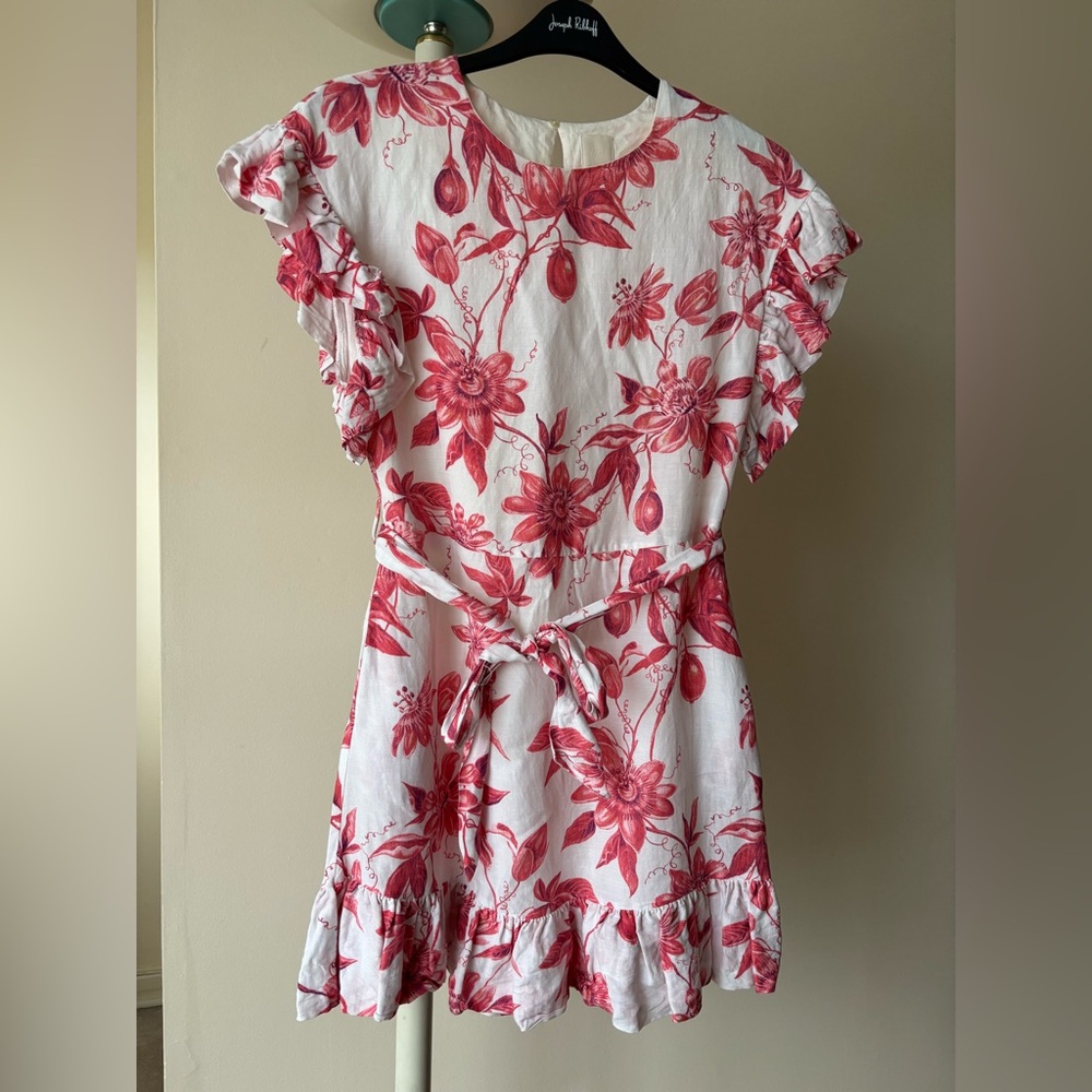 Linen floral H&M dress